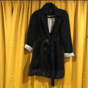 Fabric Belted Pea Coat